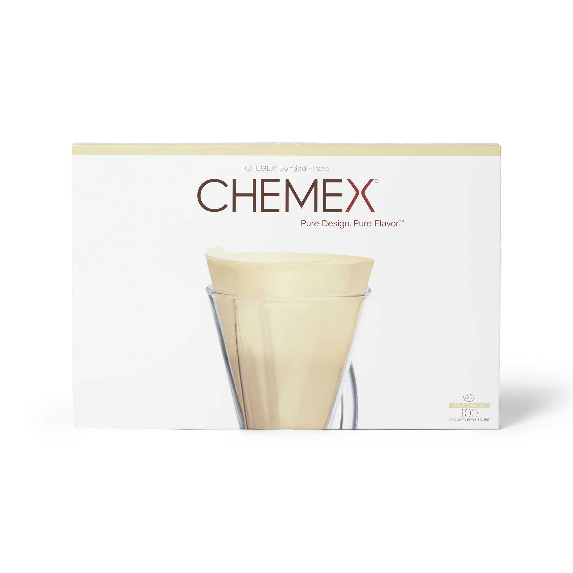 Chemex FP-2N Unfolded Natural Half-Moon Filter Papers - Image 3