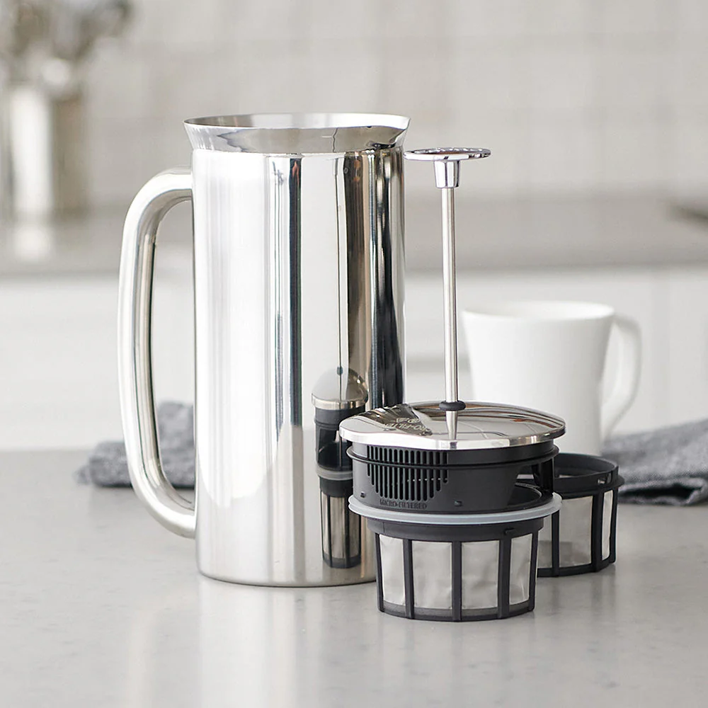 ESPRO P7 French Press - Polished Stainless Steel (18oz / 532ml) - Image 4
