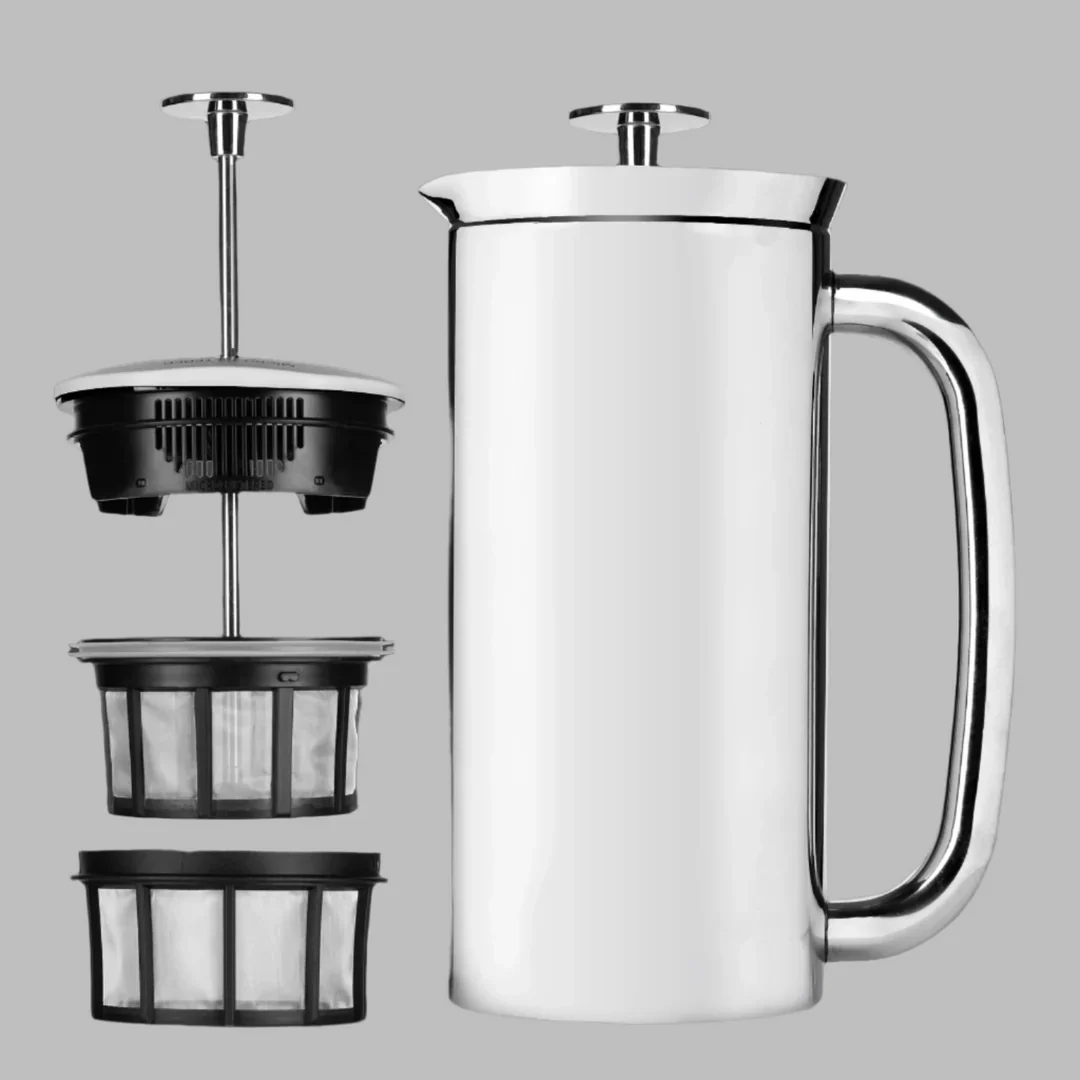 ESPRO P7 French Press - Polished Stainless Steel (18oz / 532ml) - Image 6