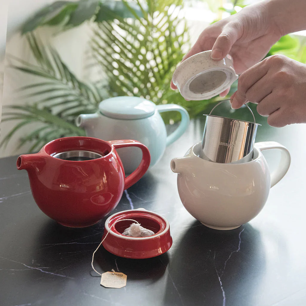 Loveramics Pro Tea Teapot with Infuser (400ml) - Red - Image 2